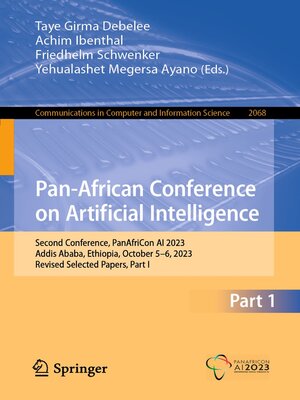 cover image of Pan-African Conference on Artificial Intelligence